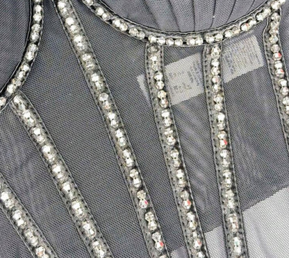 Top Bustier con Rhinestones