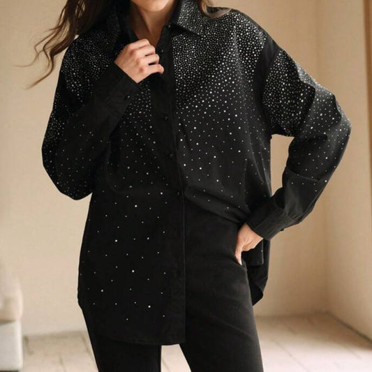 Camisa con  Detalles Glitter