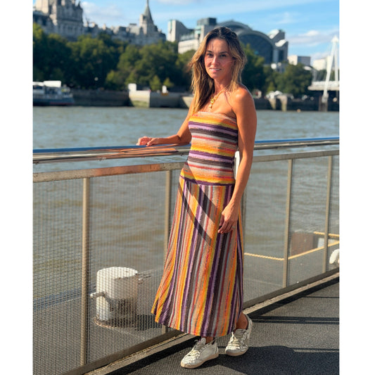 Vestido Maxi a Rayas