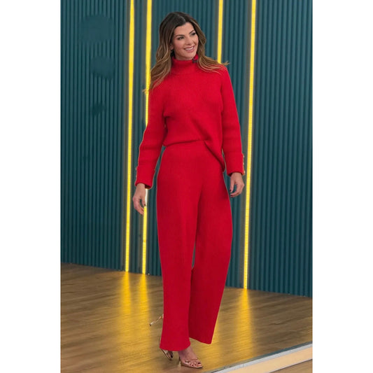 Set sweater y Pantalón Tejido