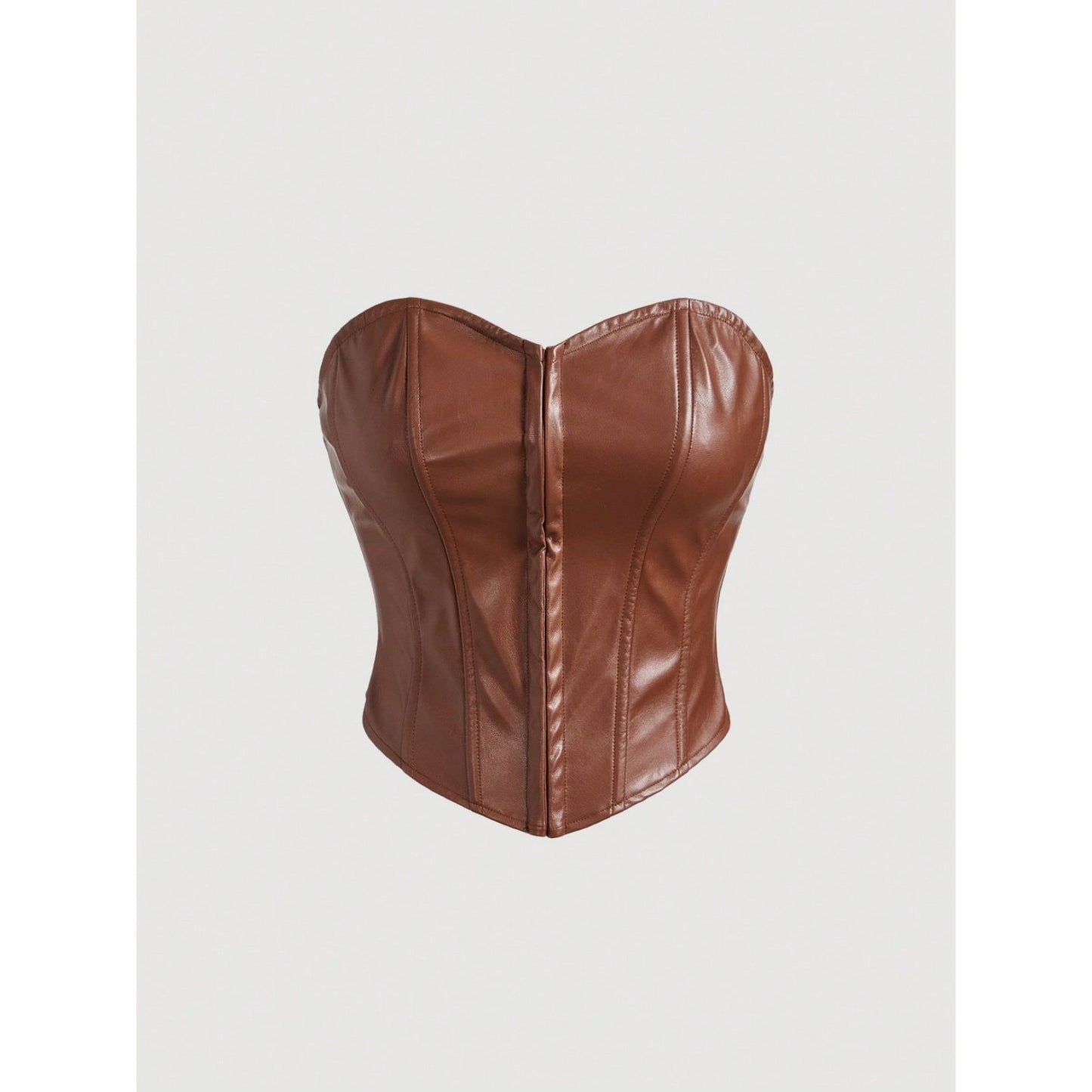 Top Strapless con Escote Corazón