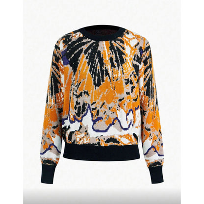 Set Sweater y Falda Tejida con Estampado