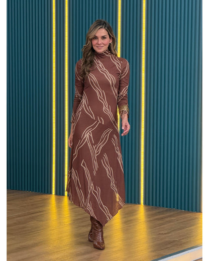 Vestido Malla manga Larga