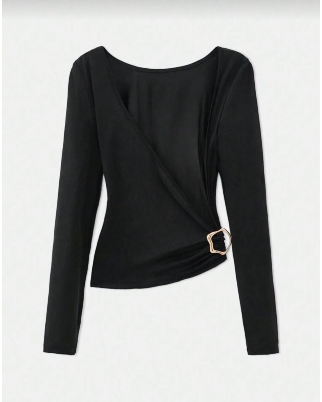 Top Manga Larga con Espalda Descubierta