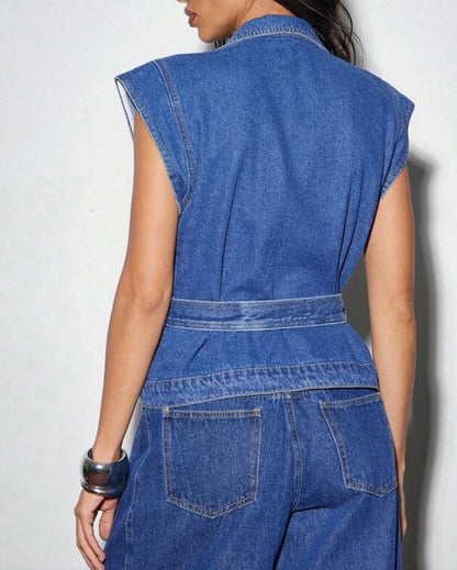 Set Chaleco Denim y Jean