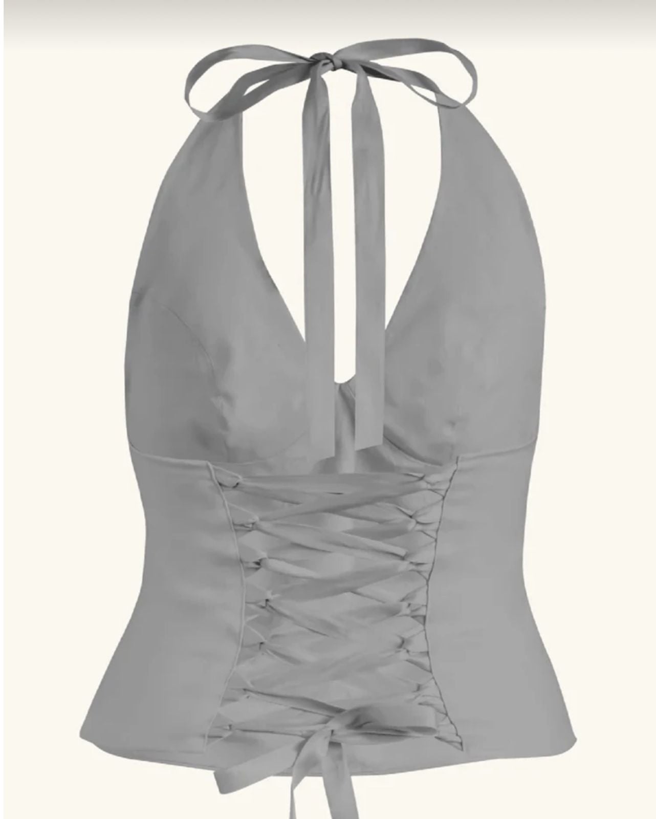 Top Halter con Apliques de Lentejuela en el Busto Vm