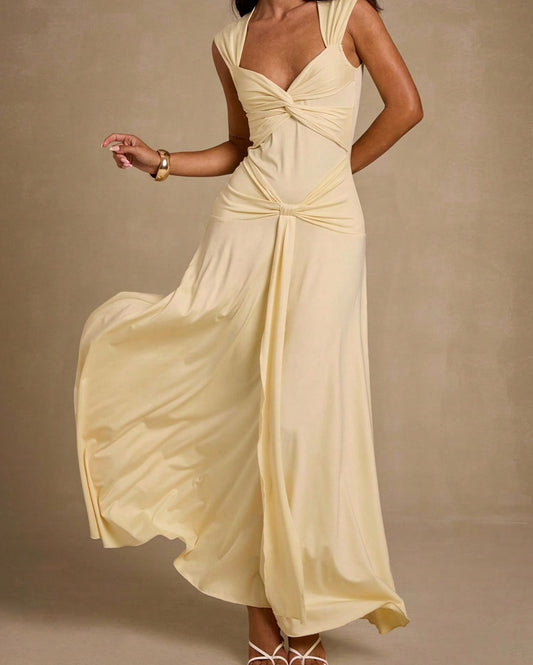 Maxi vestido con Nudos Frontales Vm