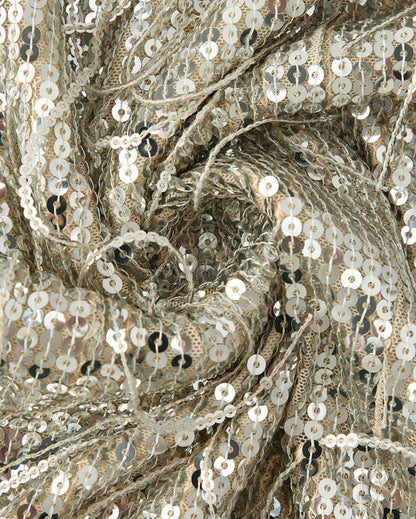 Vestido Midi con Flecos en Lentejuela