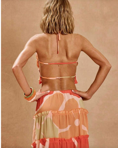 Set Top y Maxi falda