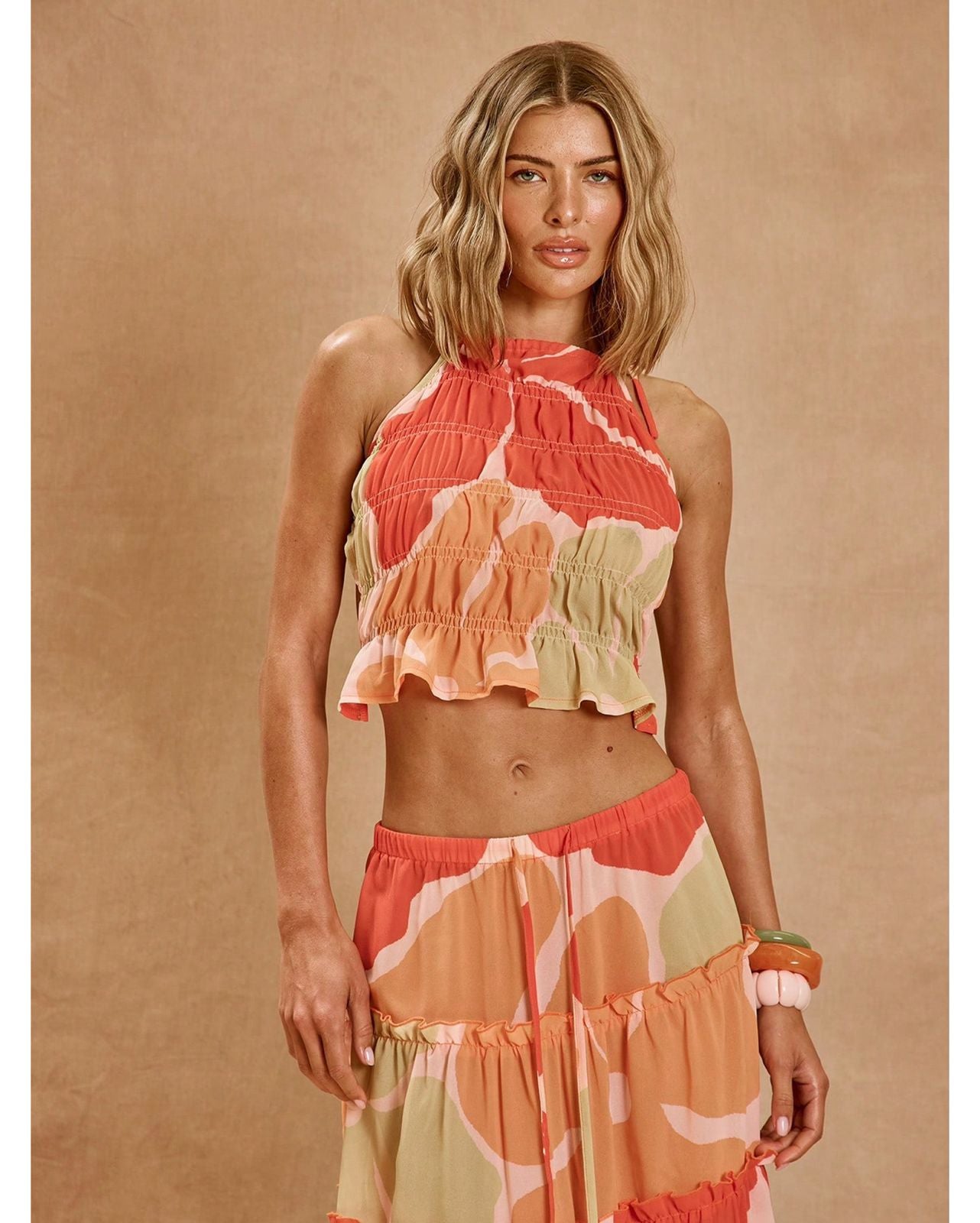 Set Top y Maxi falda