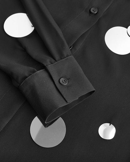 Set Camisa y Falda Lentejuela Mc