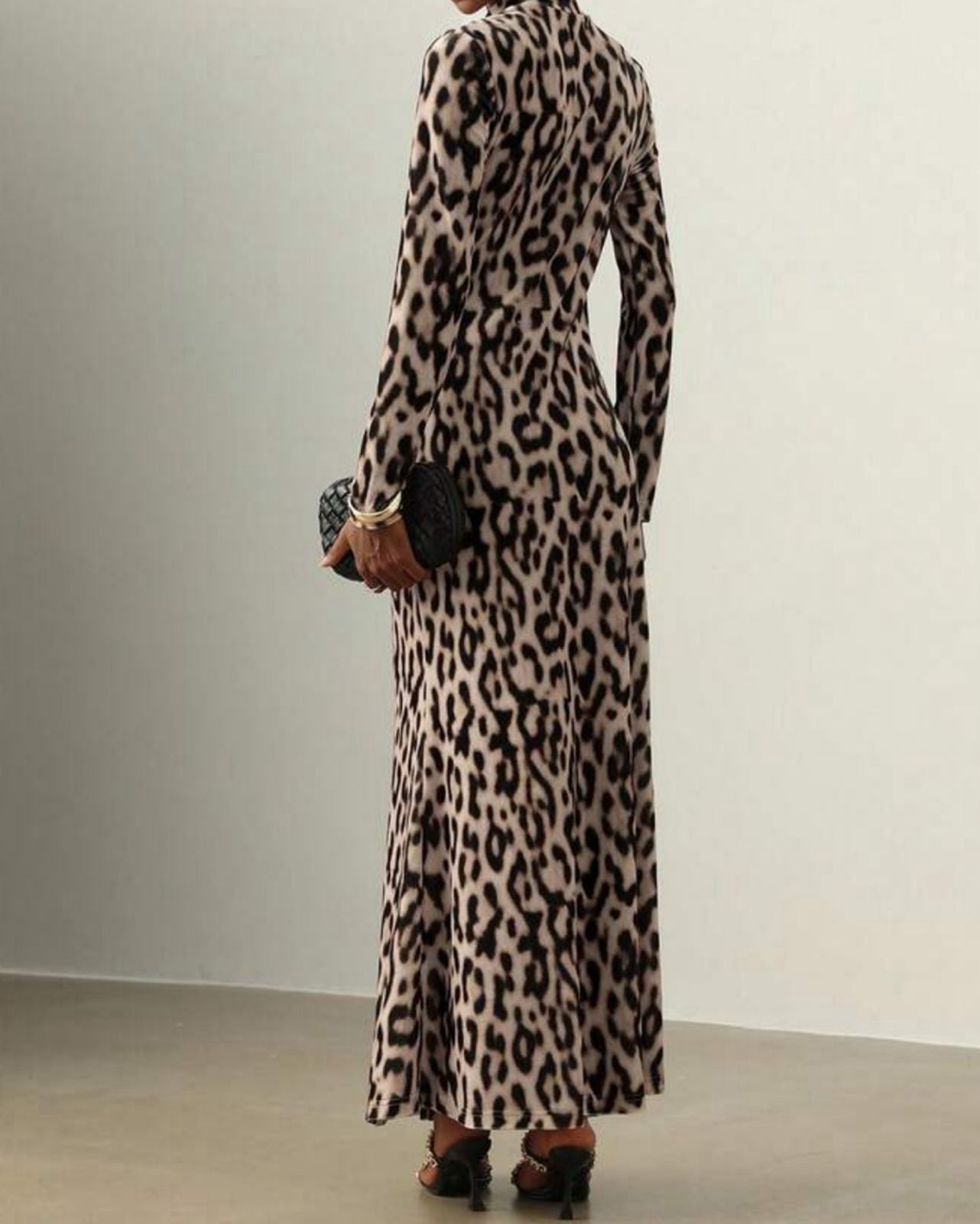 Vestido Maxi en Leopardo