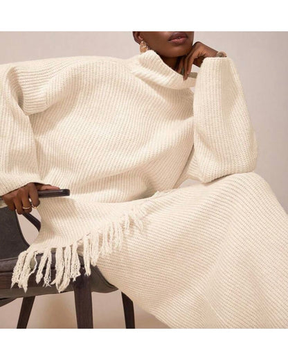 Set Sweater y Falda tejido