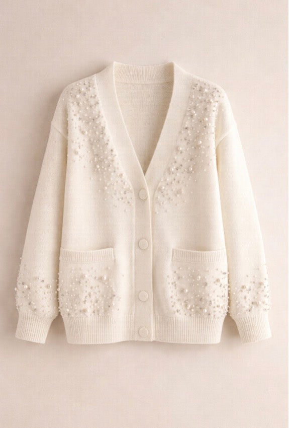 Cardigan Perlas