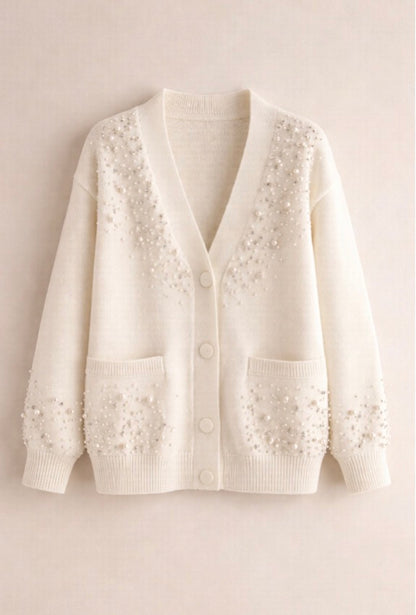 Cardigan Perlas
