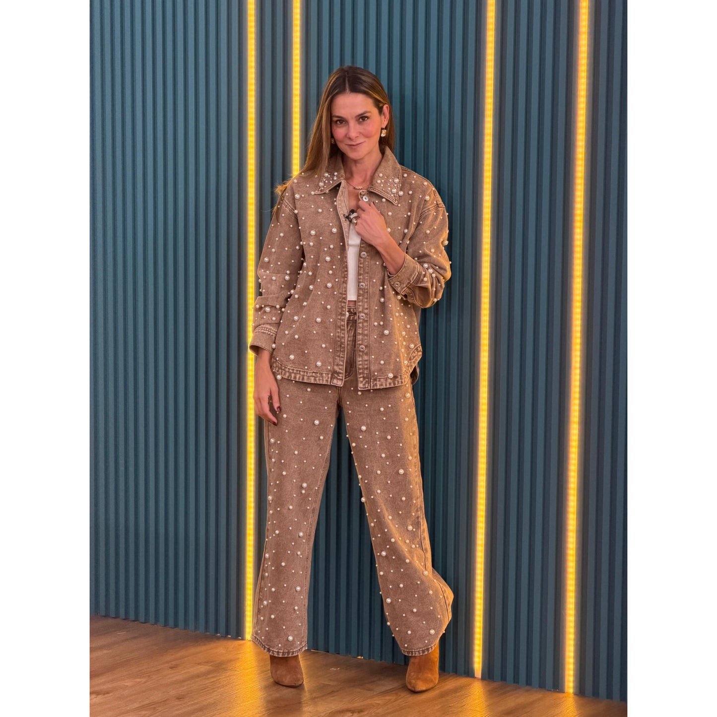 Set Camisa y Jean Perlas