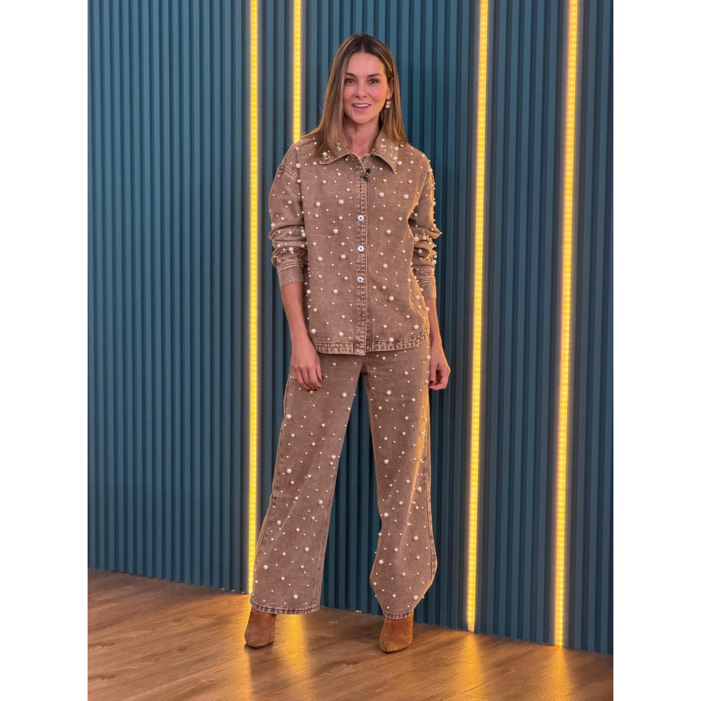 Set Camisa y Jean Perlas