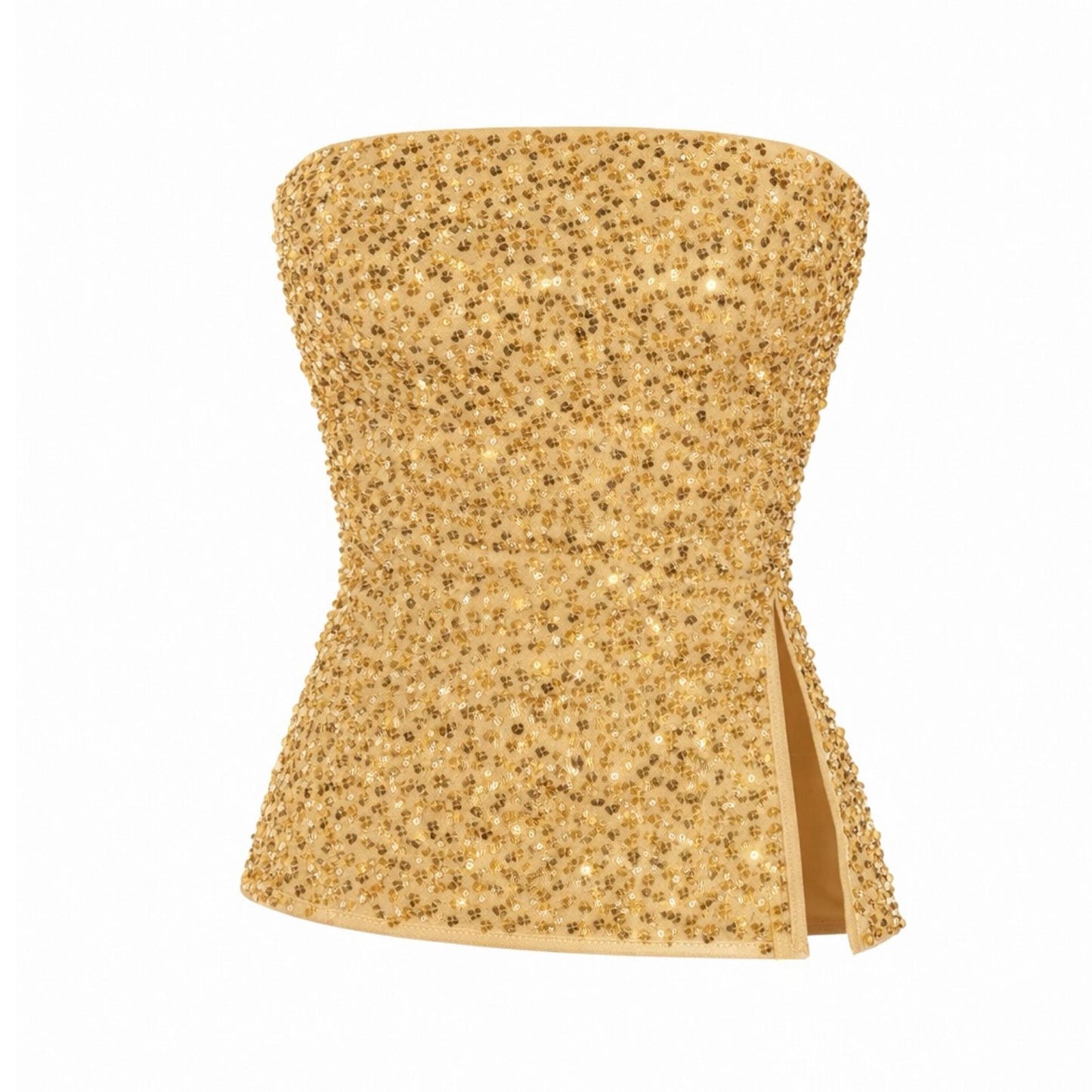 Top Strapless Lentejuela