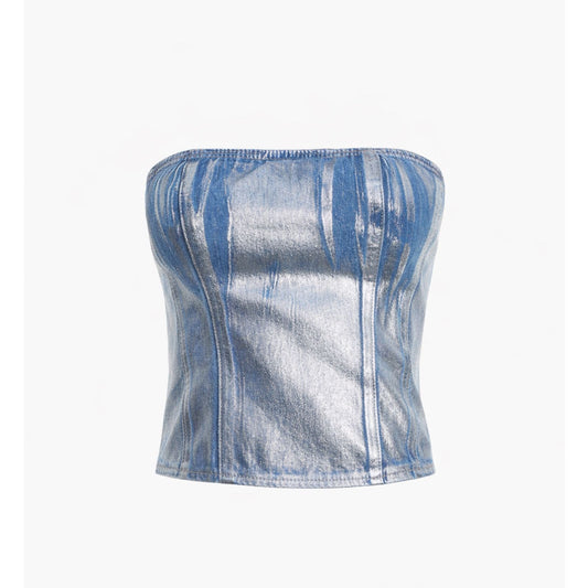Top Strapless Denim