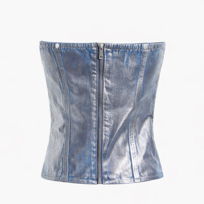 Top Strapless Denim