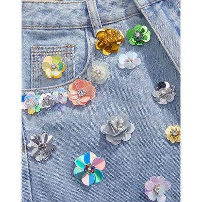 Jean con Apliques Florales