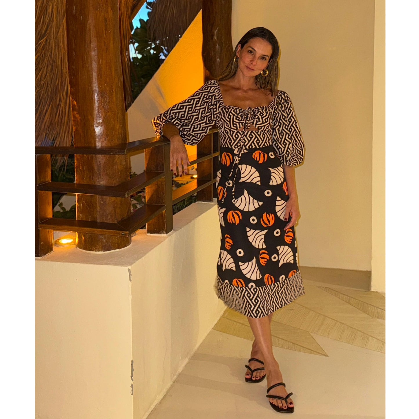 Ethnic Chic MIDI Dress