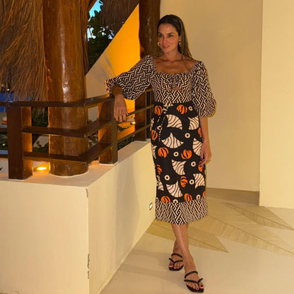 Ethnic Chic MIDI Dress