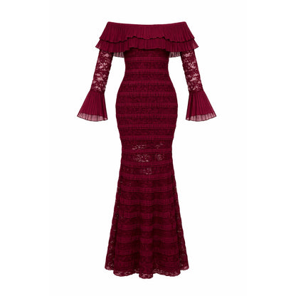 Vestido Cuello Barco