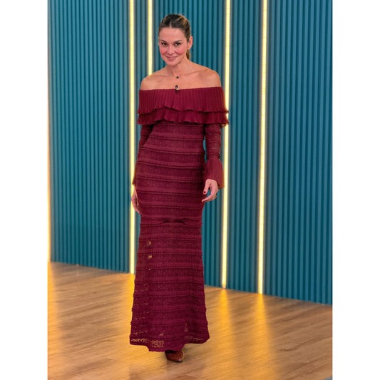 Vestido Cuello Barco
