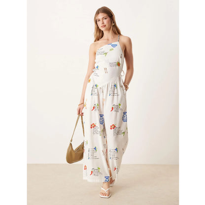 Enterizo espalda descubierta con estampado