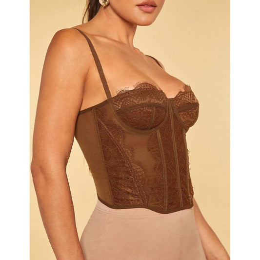 Corset Mocha con Tirantes