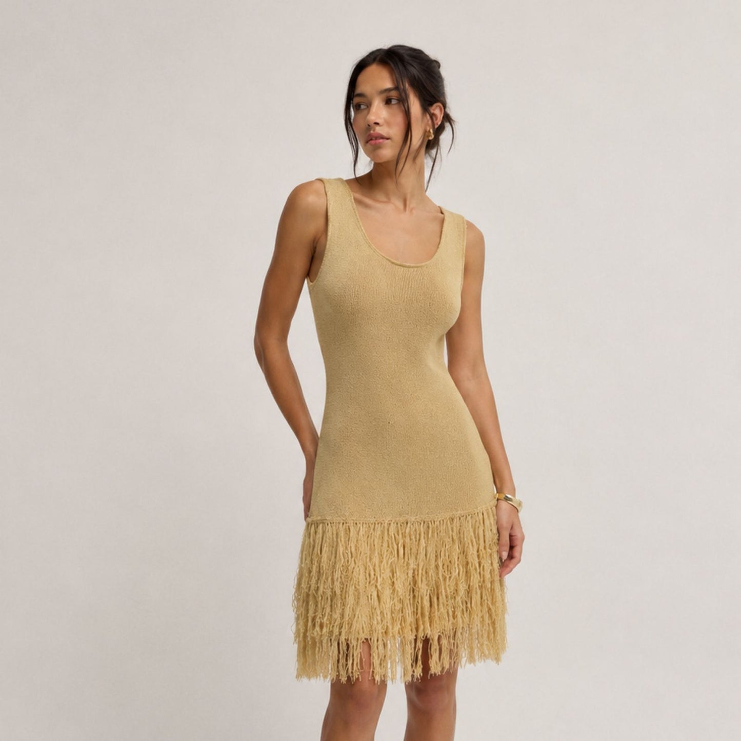 Vestido Flecos