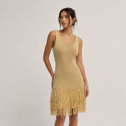 Vestido Flecos