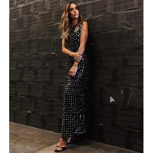 Maxi Vestido Glitter Cf