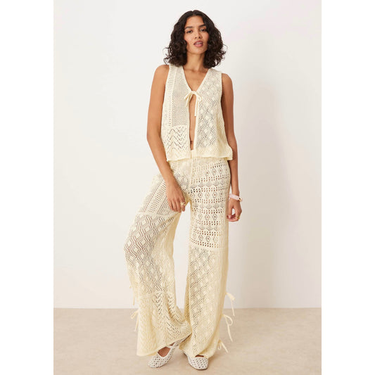 Set Top y Pantalon Tejido