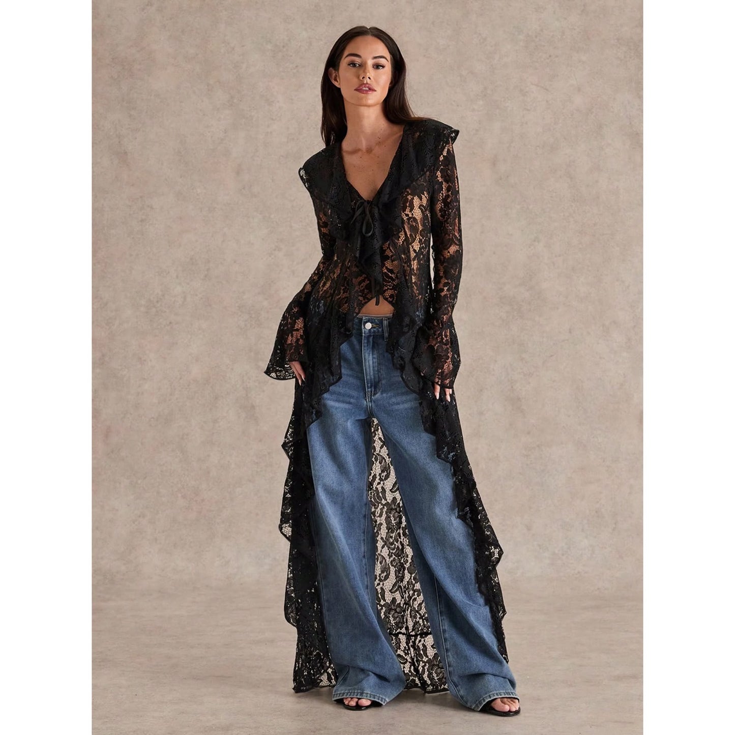 Maxi Top Encaje