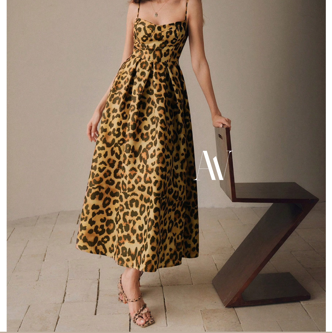 Vestido animal print