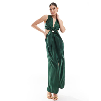 Maxi vestido con escote