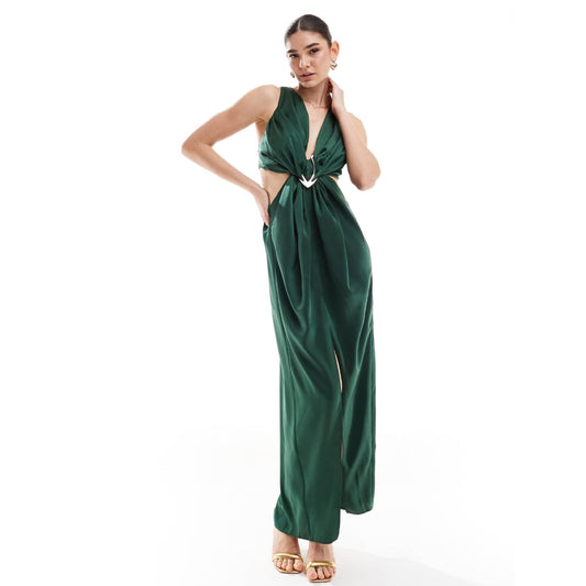 Maxi vestido con escote
