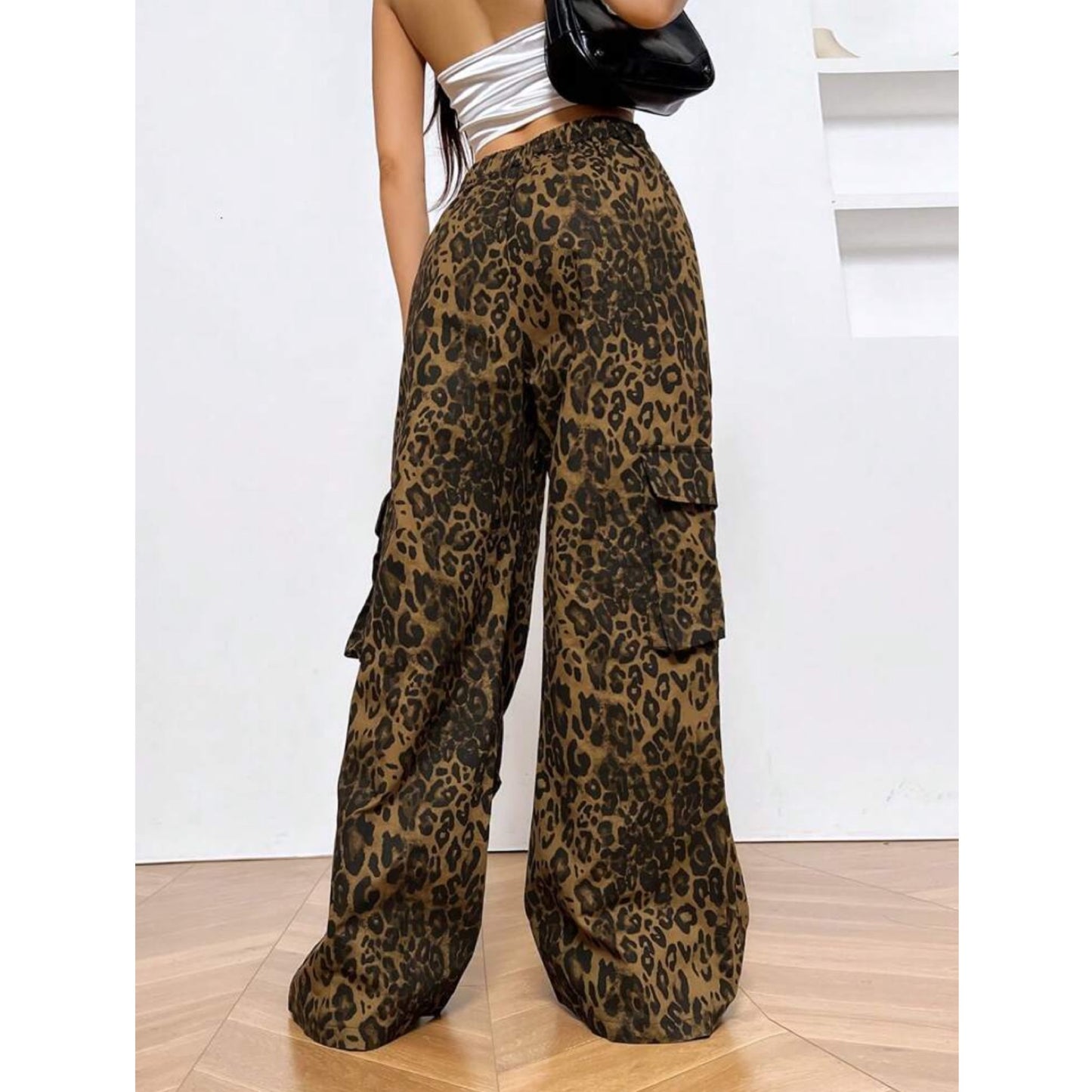 Leopard Cargo Pants