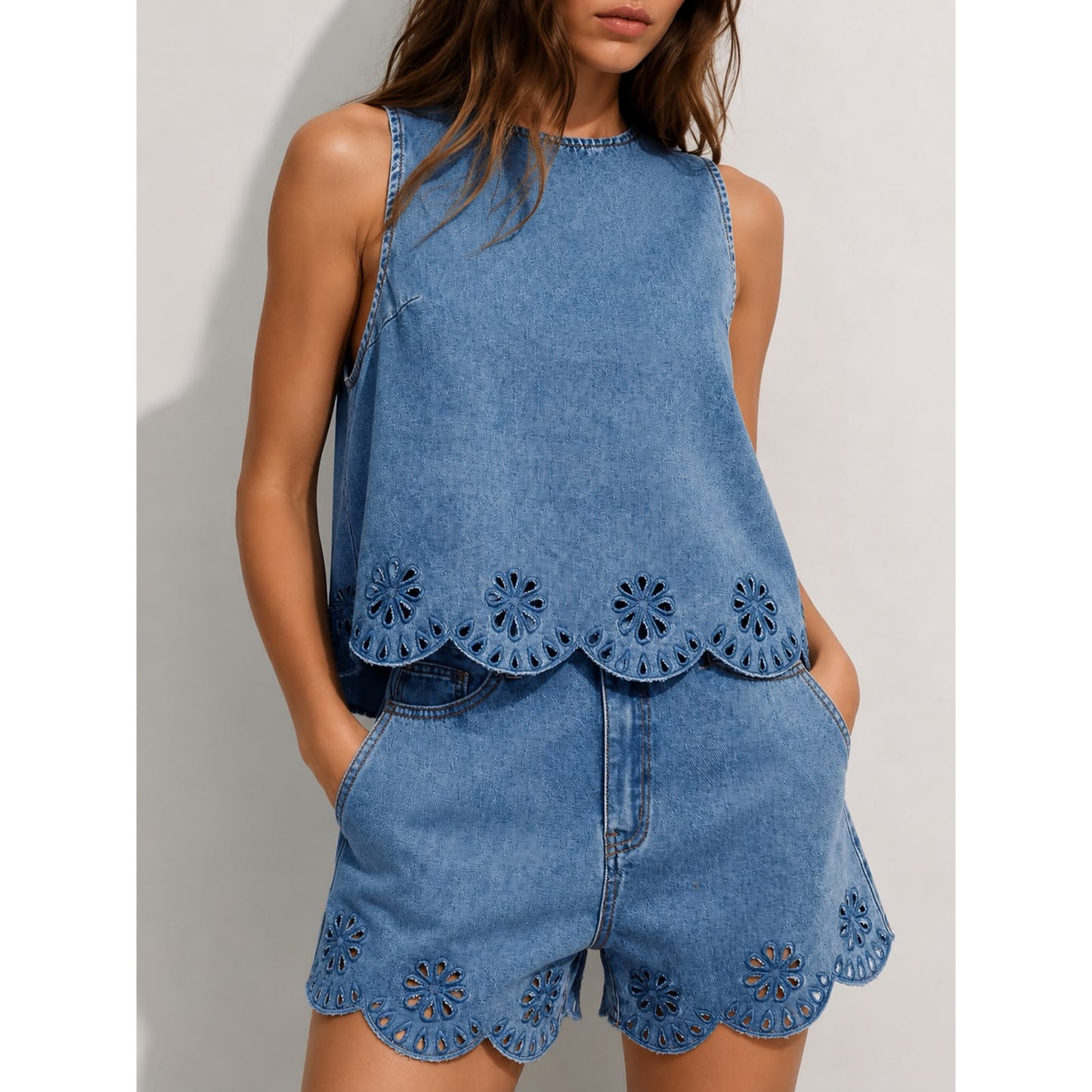 Set Top y Short Denim