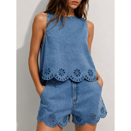 Set Top y Short Denim