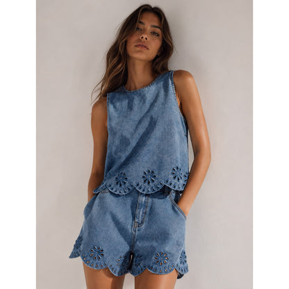 Set Top y Short Denim