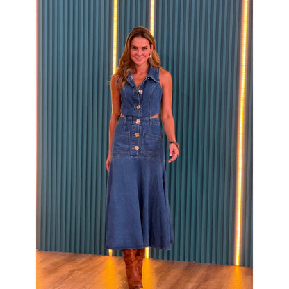 Vestido Midi Denim