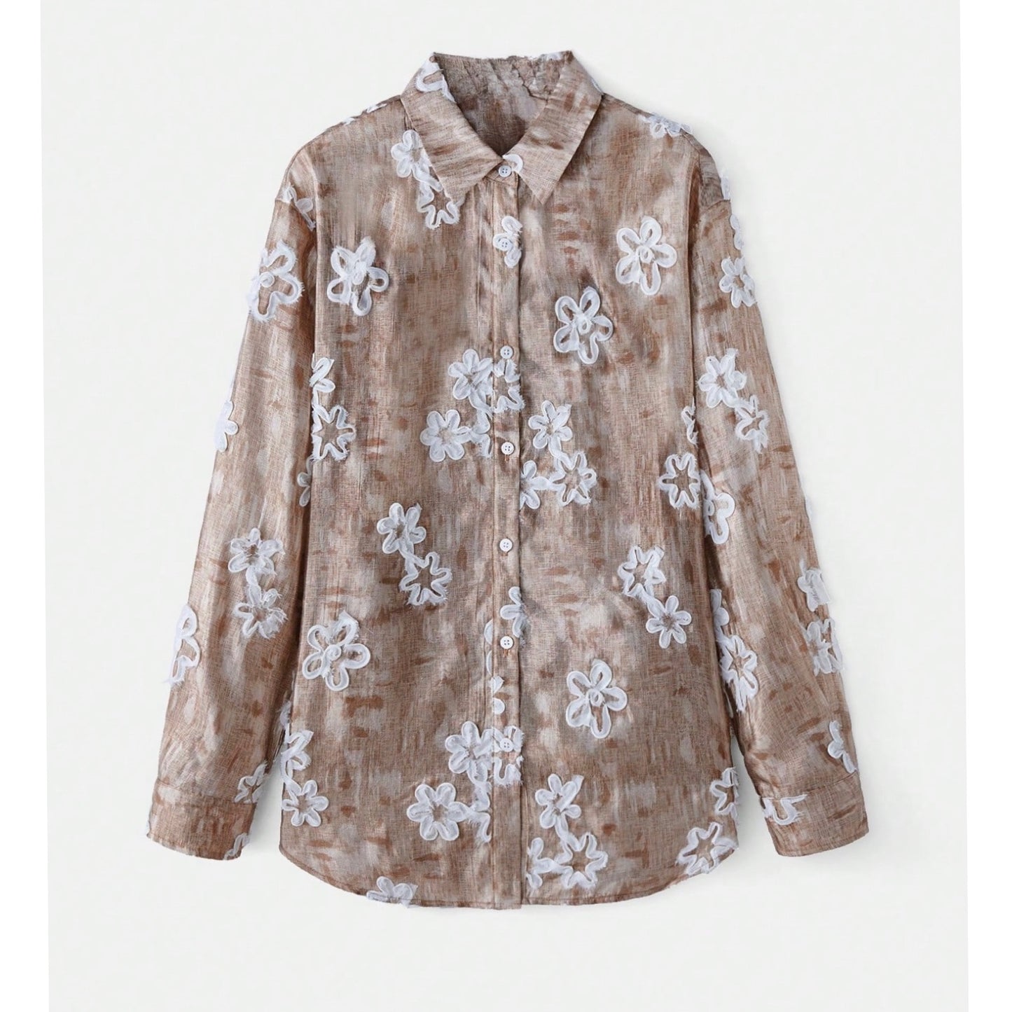 Camisa Manga Larga Floral