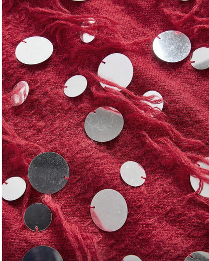 Sweater Burgundy con Lentejuela.