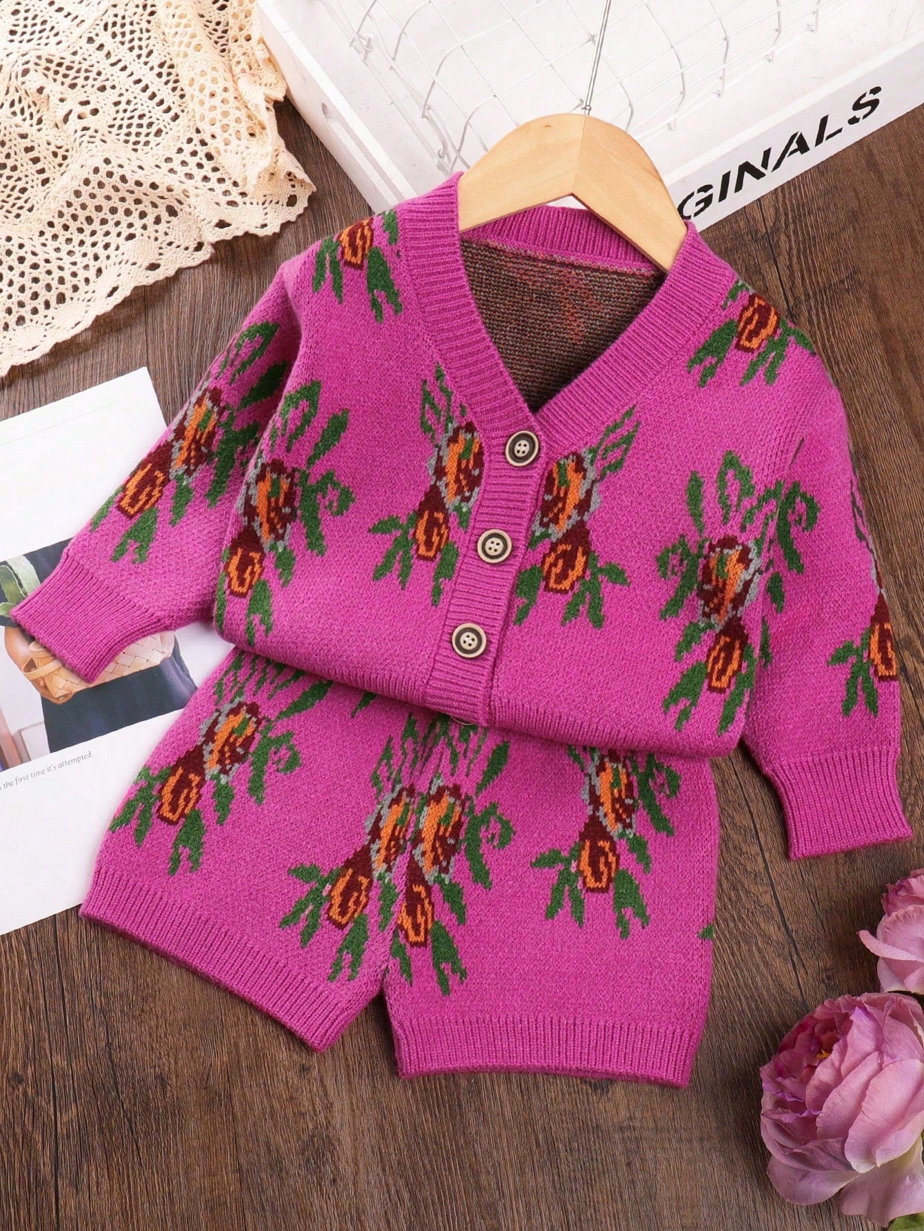 Set sweater y short niña