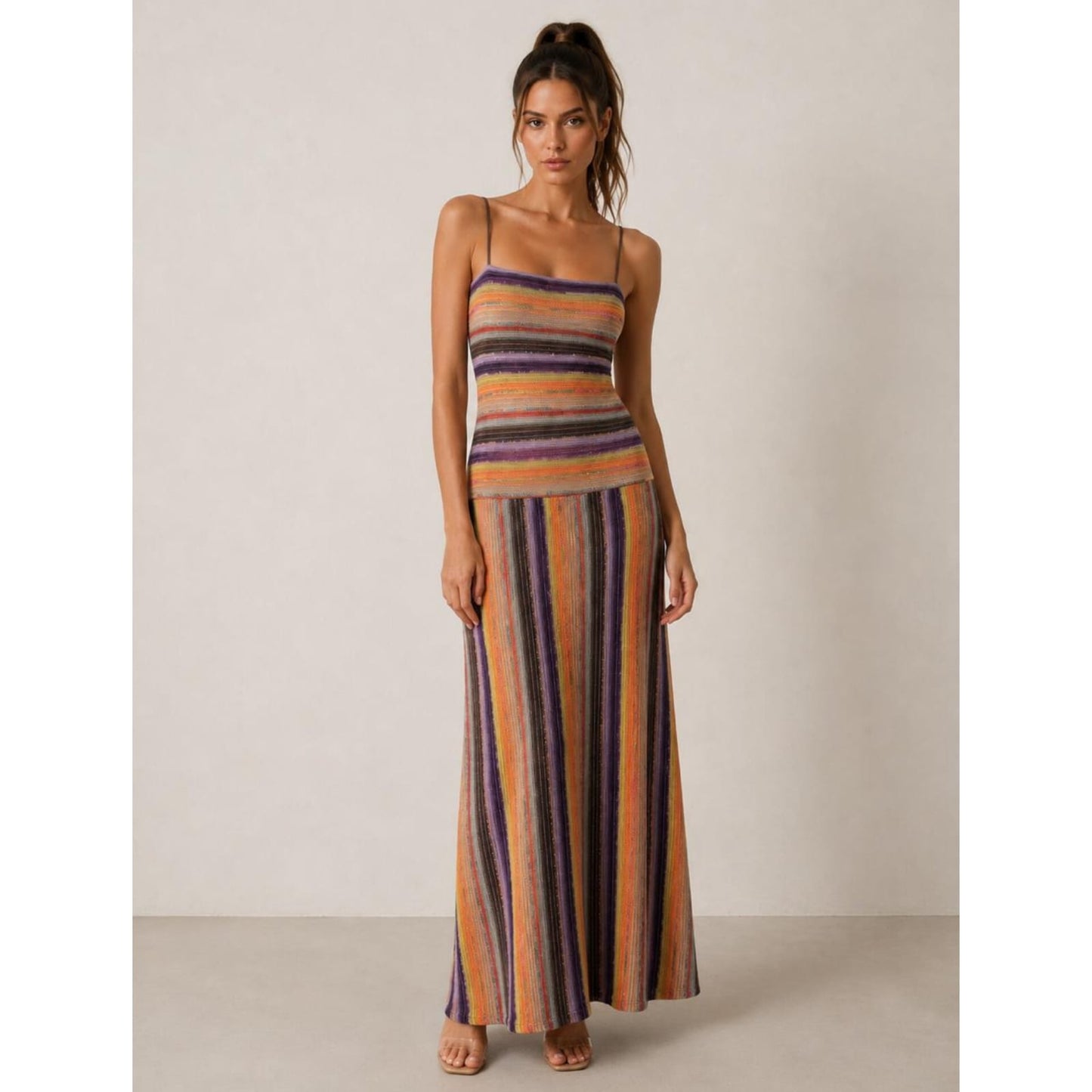 Vestido Maxi a Rayas