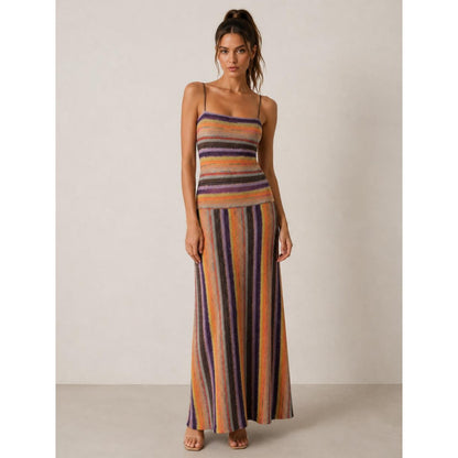 Vestido Maxi a Rayas