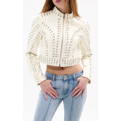 Chaqueta Con Rhinestones